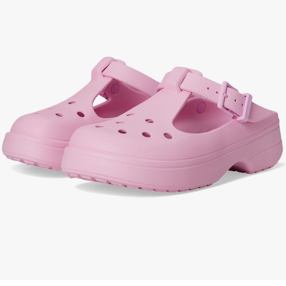 Crocs Classic Mary Jane Clog - Pink Tweed, M6W8